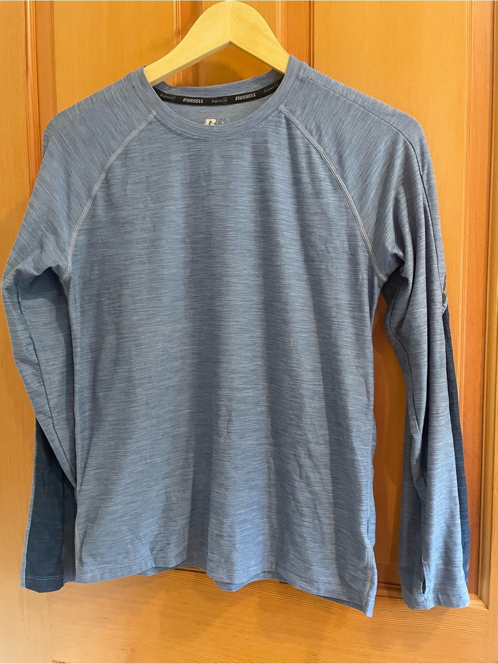 Russell Athletic Heather Slate Blue Dri-Power Base Layer